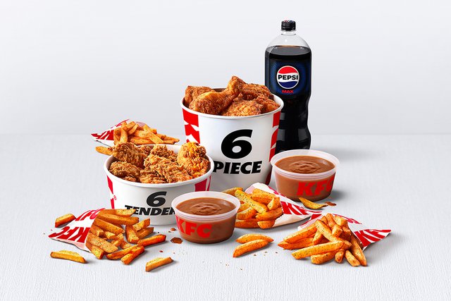 Football Double Bucket (Original Recipe Chicken & Tenders) menuspotuk