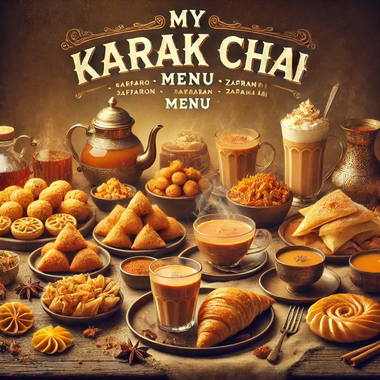My Karak Chai Menu menuspotuk