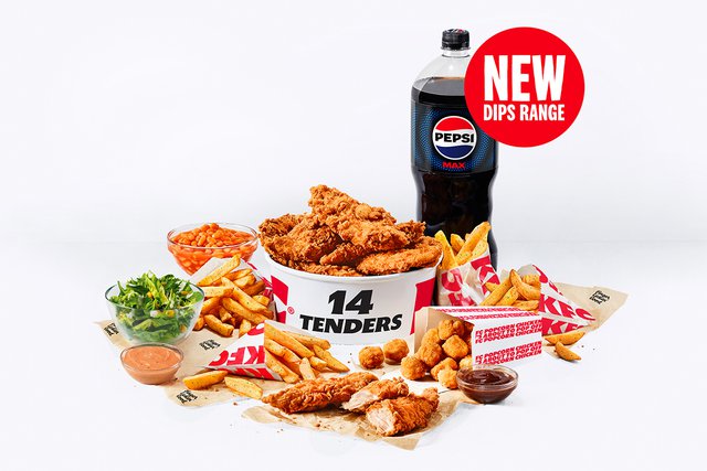 Tenders Dipping Feast 14 PC menuspotuk
