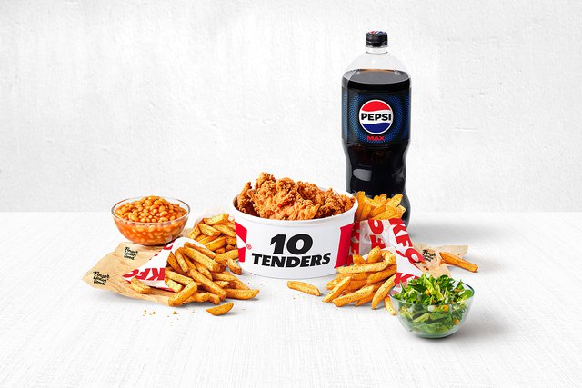 Tenders Family Feast 10 pc menuspotuk