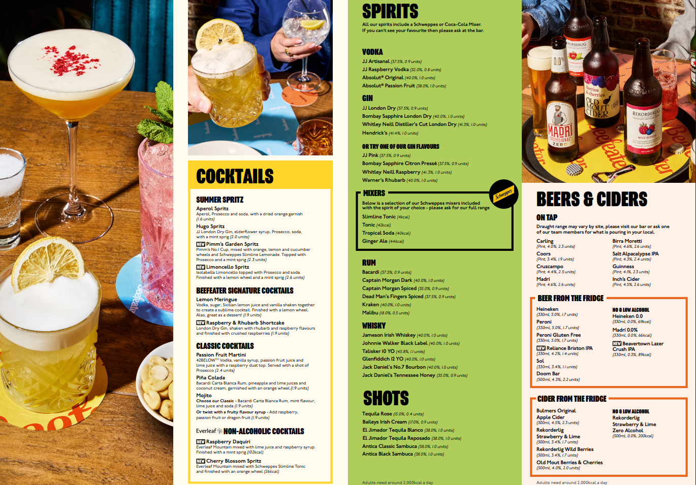 Beefeater Uk July Updated 2026 Menu Prices | Menuspot