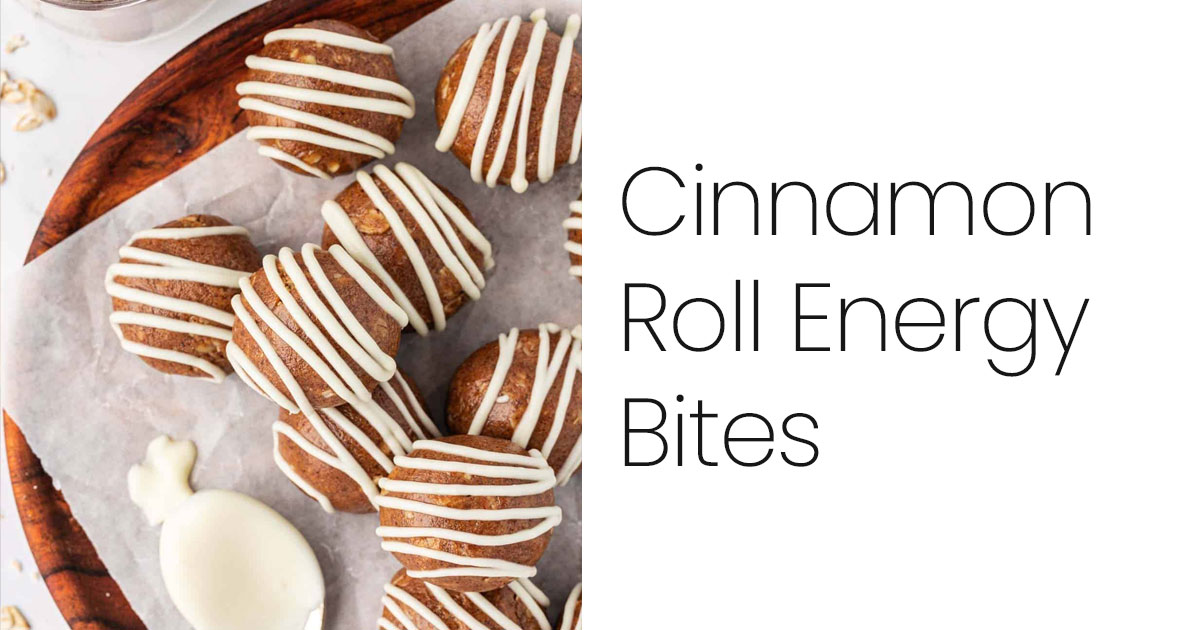 Cinnamon Roll Energy Bites