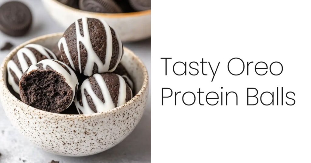 Tasty Oreo Protein Balls