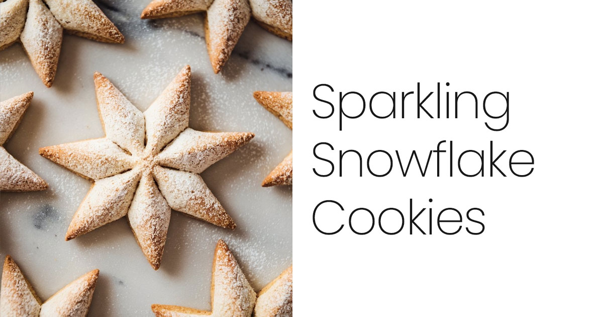 Sparkling Snowflake Cookies