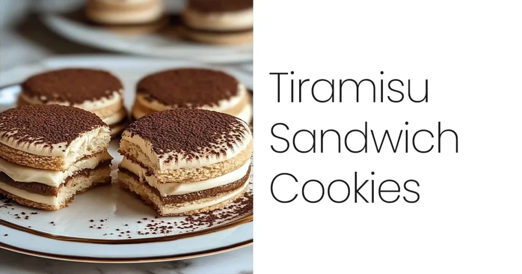 Tiramisu Sandwich Cookies