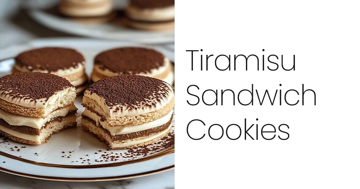Tiramisu Sandwich Cookies