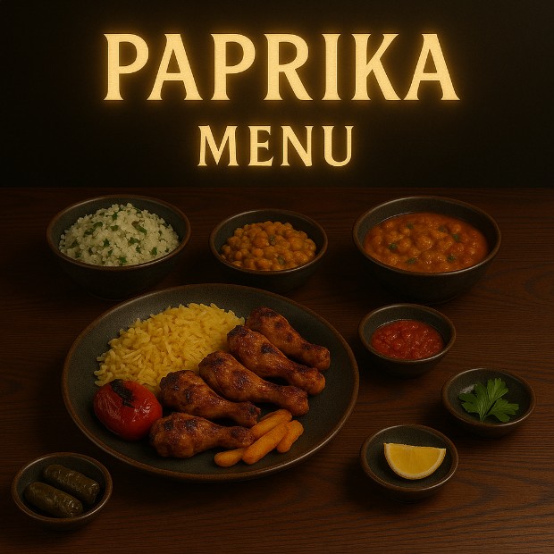 featured image for Paprika restaurant menu menuspotuk