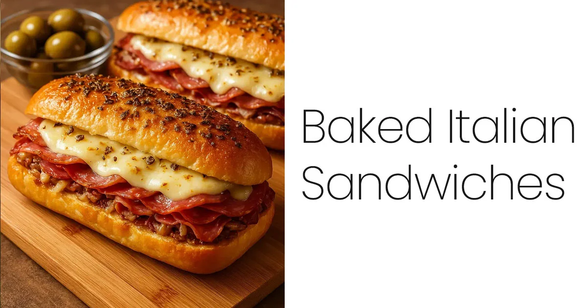 Baked Italian Sub Sandwiches