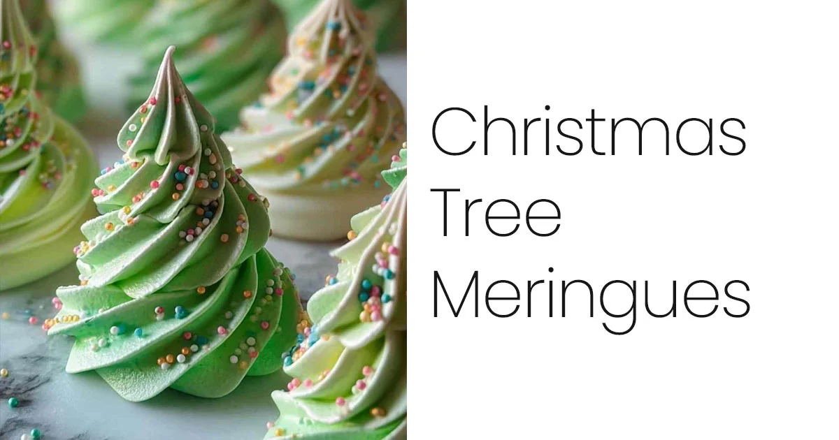 Christmas Tree Meringues