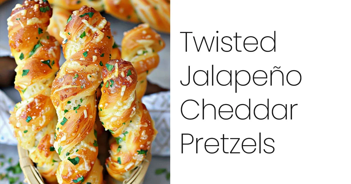 Twisted Jalapeno Cheddar Pretzels