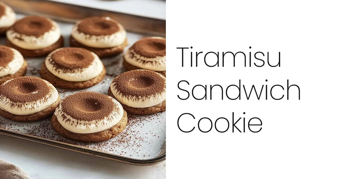 Yumy Tiramisu Sandwich Cookies