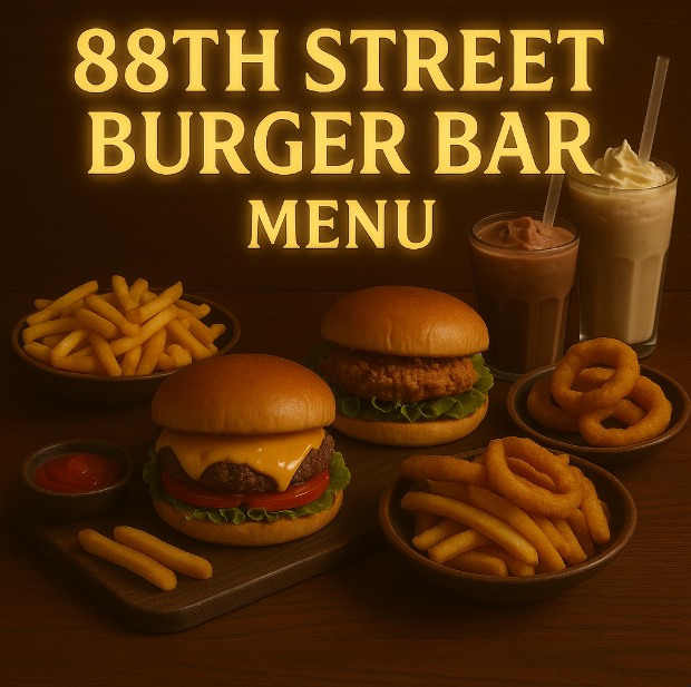 featured image for 88th Street Burger Bar menu menuspotuk