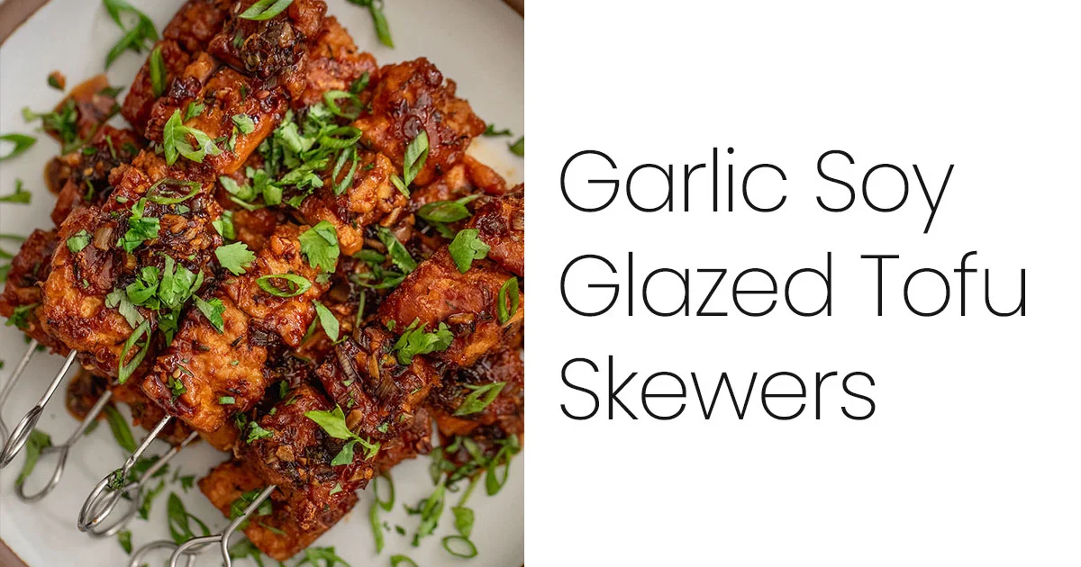 Garlic Soy Glazed Tofu Skewers 1