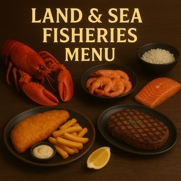 featured image for Land & Sea Fisheries menu menuspotuk