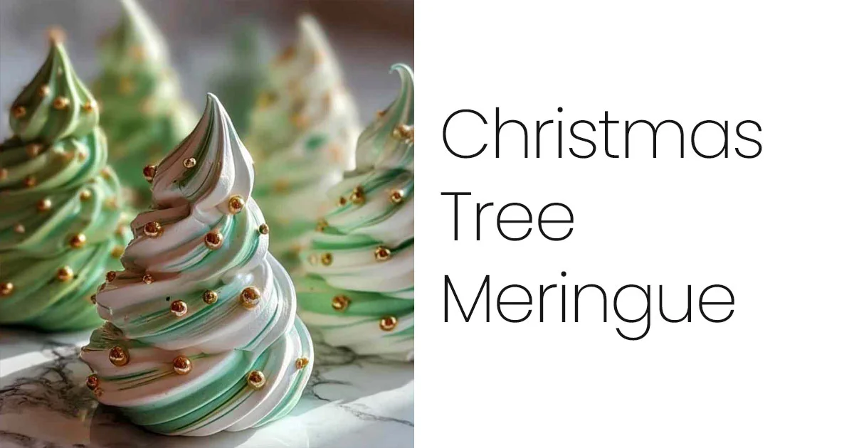 Christmas Tree Meringues 1