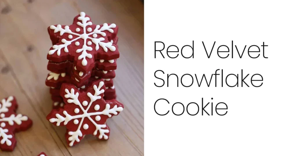 Red Velvet Snowflake Cookie