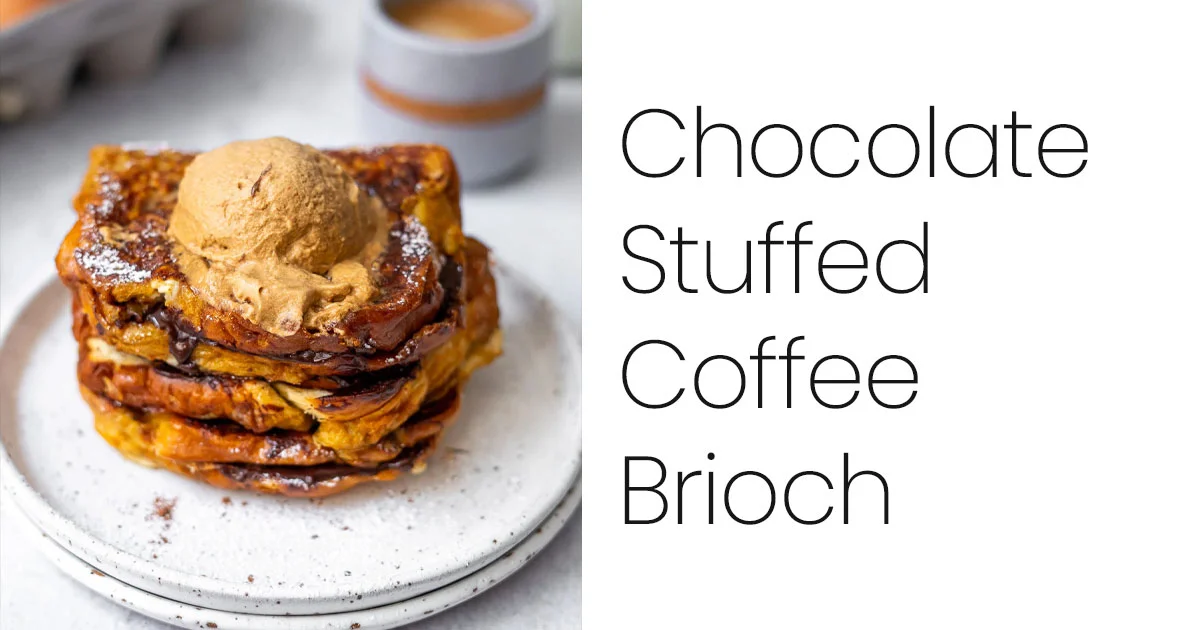 Chocolate Stuffed Coffee Brioche
