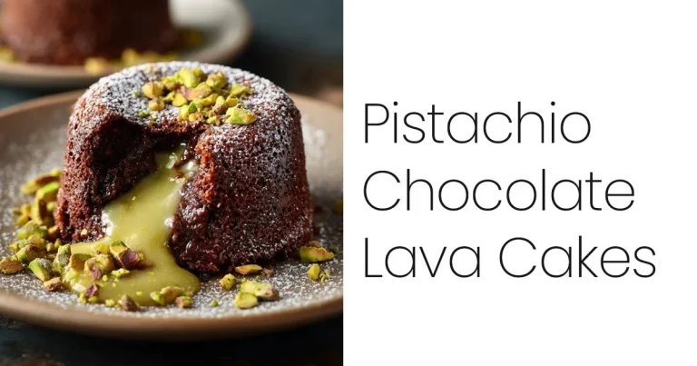 Pistachio Chocolate Lava Cakes