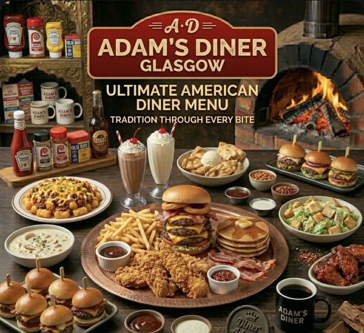 featured image of adams diner glasgow