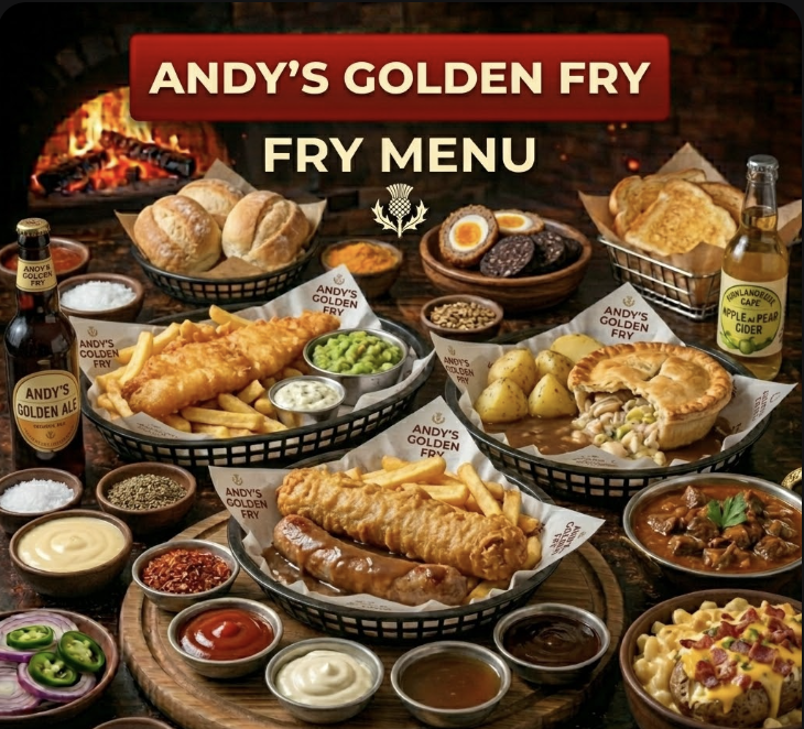 featured image of andys golden fry