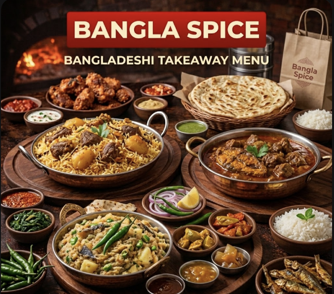 featured image of bangla spice bangladeshi takeaway