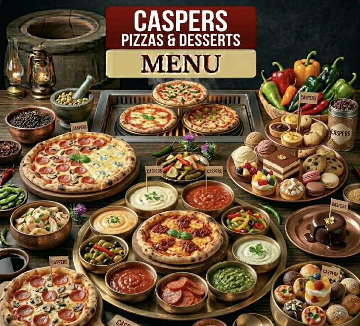 featured image of caspers pizzas n desserts