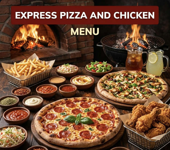 featured image of express pizza and chicken