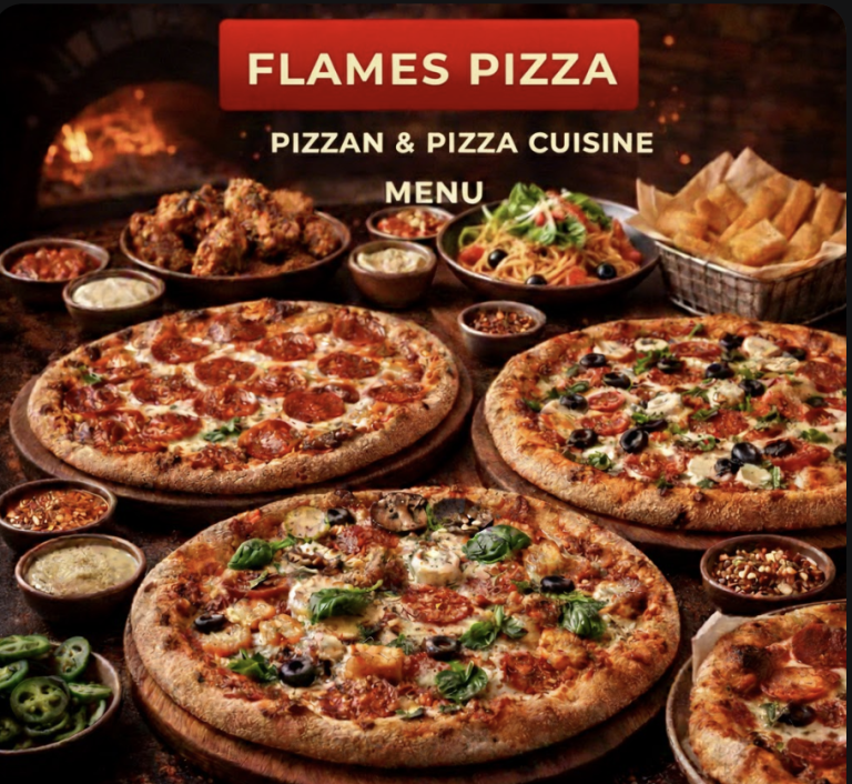 featured image of flames pizza