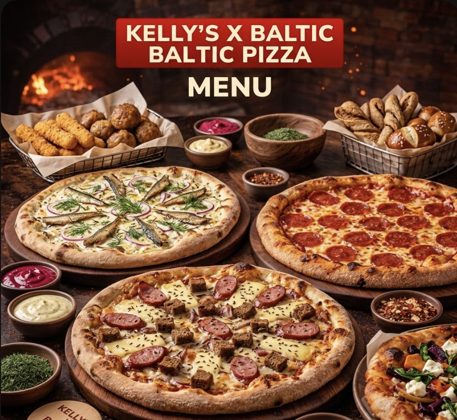 featured image of kellys x baltic pizza