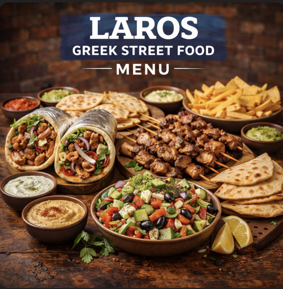 featured image of laros greek street food mossley hill
