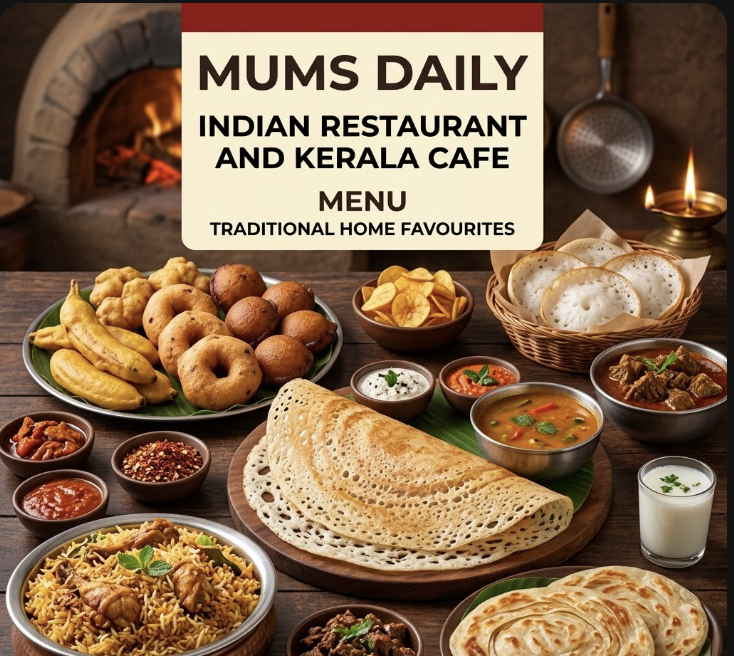 featured image of mums daily indian restaurant and kerala cafe