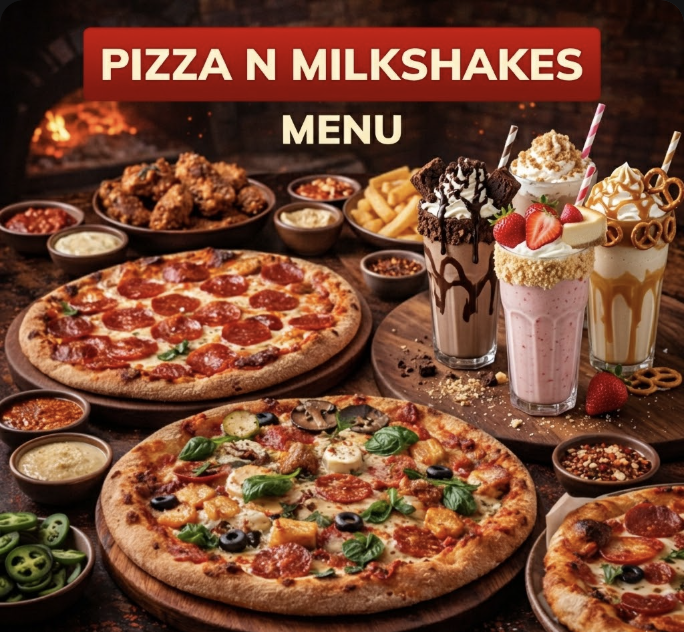 featured image of pizzanmilkshakes