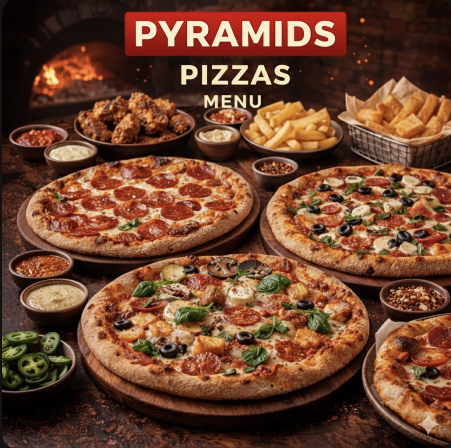 featured image of pyramids pizzas