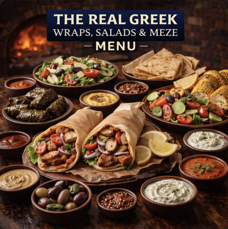featured image of the real greek wraps salads amp meze