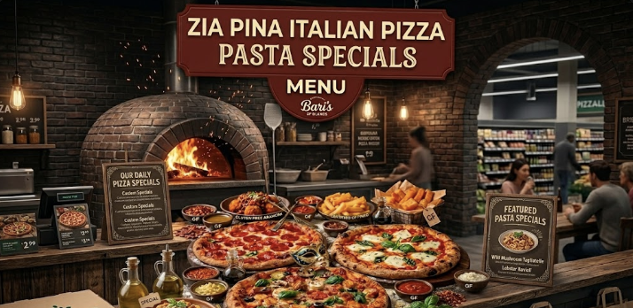 featured image of zia pina italian pizza pasta specials