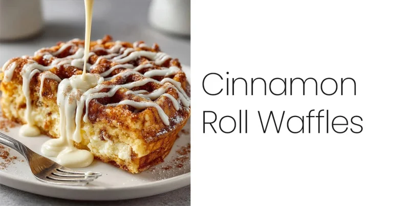 Cinnamon Roll Waffles