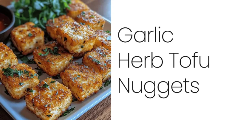 Garlic Herb Tofu Nuggets
