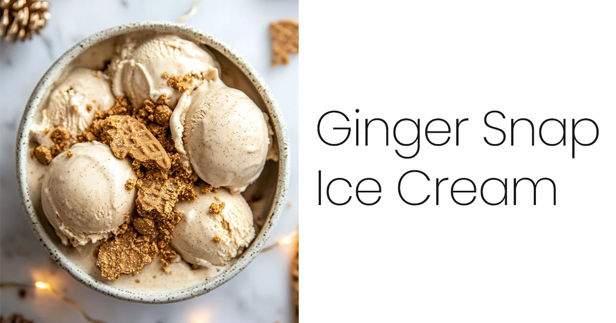 Ginger Snap Ice Cream