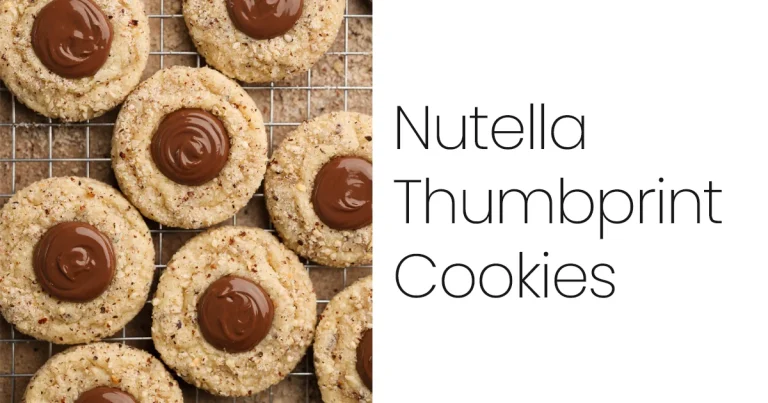 Nutella Thumbprint Cookies