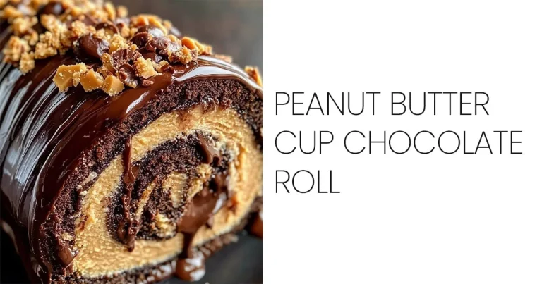 Peanut Butter Cup Chocolate Roll