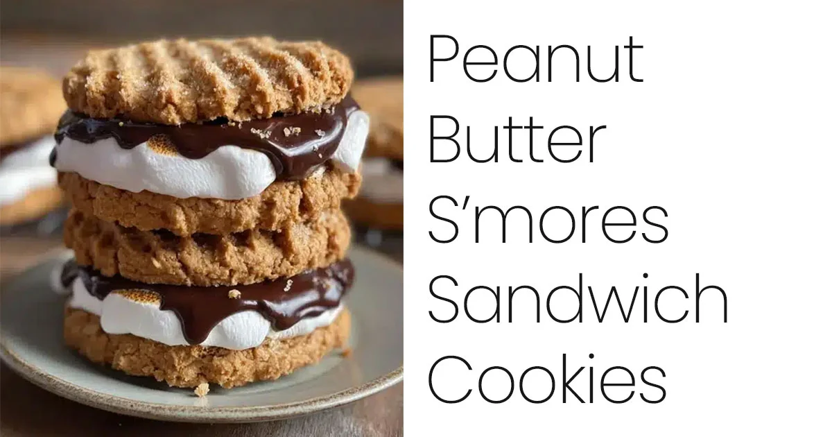 Peanut Butter S’mores Sandwich Cookies