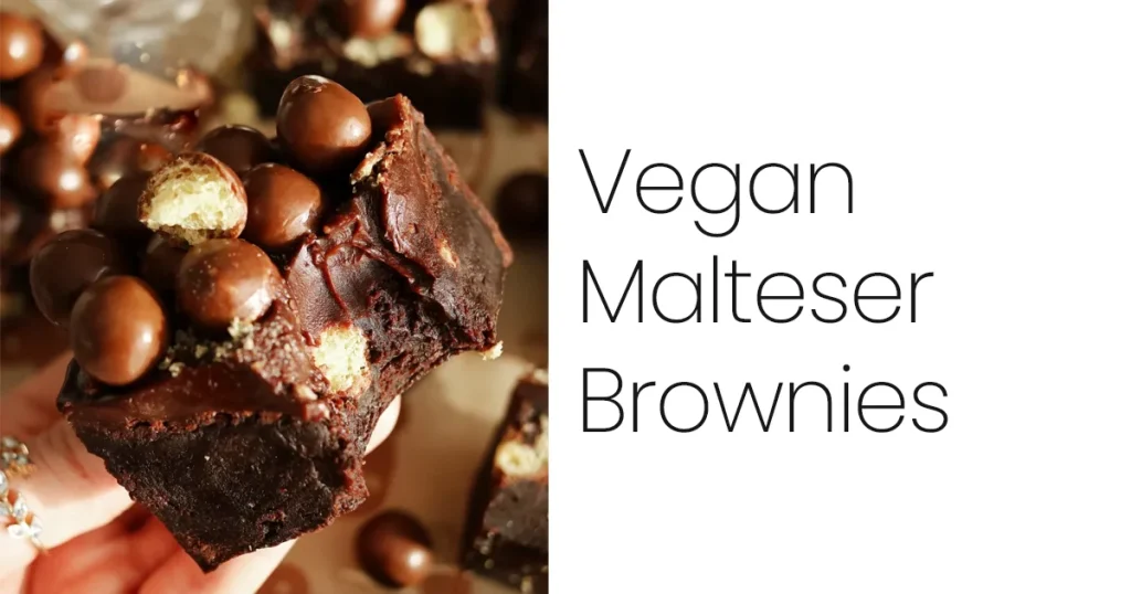 Vegan Malteser Brownies