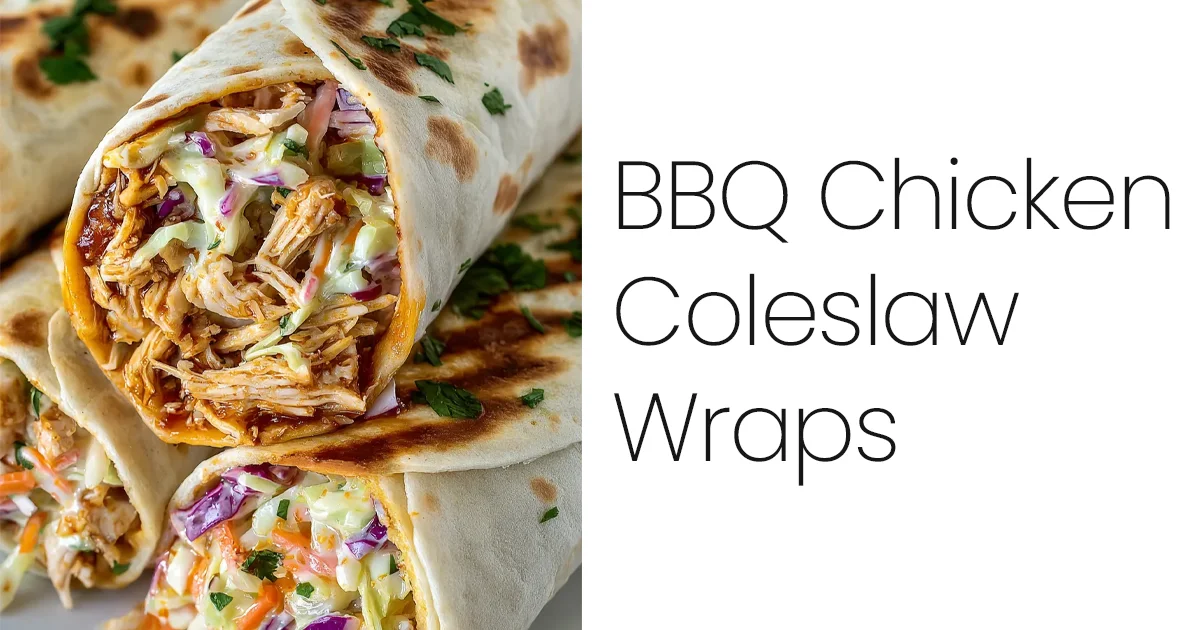 BBQ Chicken Coleslaw Wraps