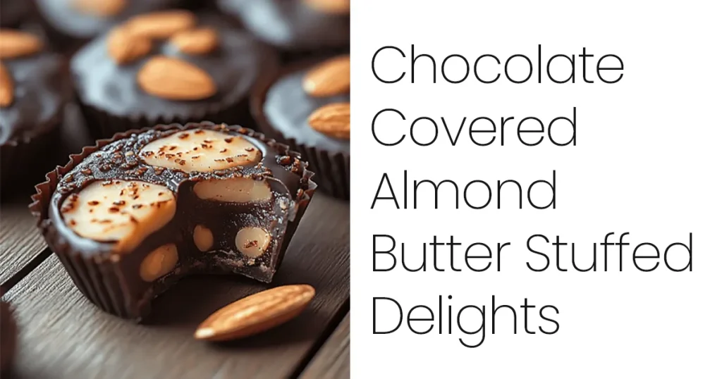 Chocolate Covered Almond Butter Stuffed Delights