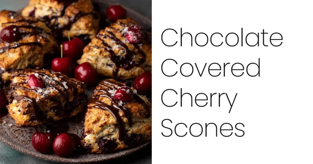 Chocolate Covered Cherry Scones