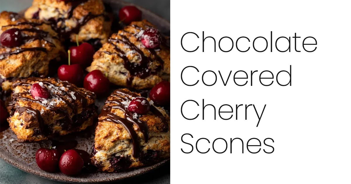 Chocolate Covered Cherry Scones