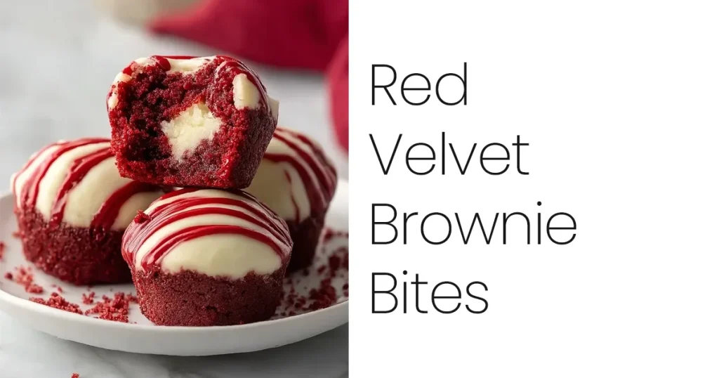 Red Velvet Brownie Bites