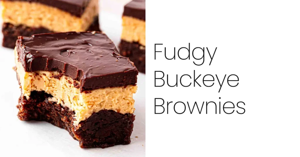 Fudgy Buckeye Brownies