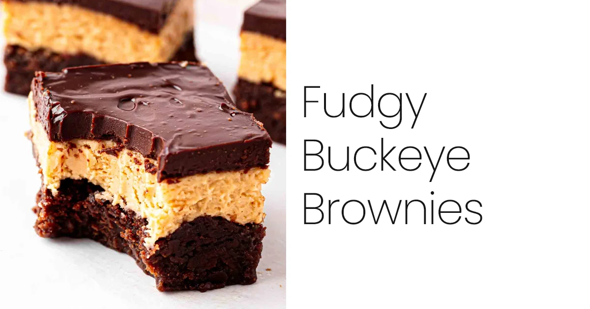 Fudgy Buckeye Brownies