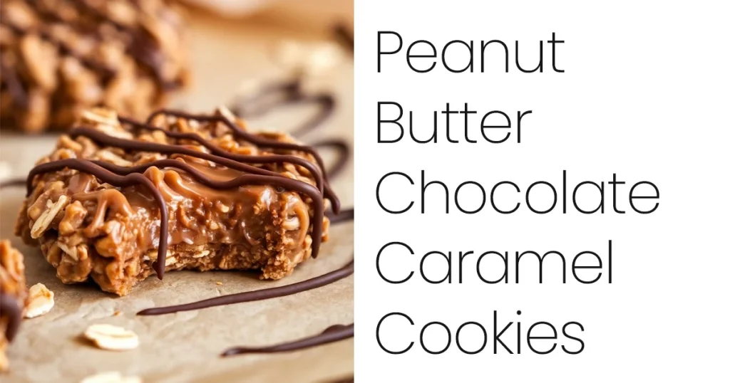Peanut Butter Chocolate Caramel Cookies